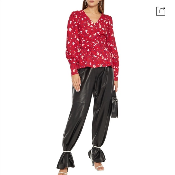 Walter Baker Tops - WALTER BAKER Clara Printed Peplum Blouse-NWT-XS